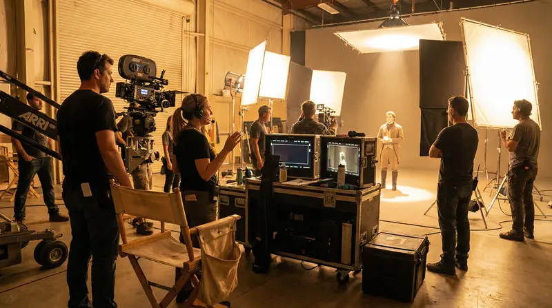 成人视频国际化专业拍摄团队合作现场